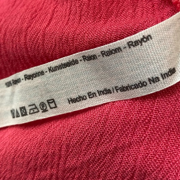 Free People Flowy Oversize Tunic Top Xs Rayon Billowy Sleeves Boho - Picture 12 of 16